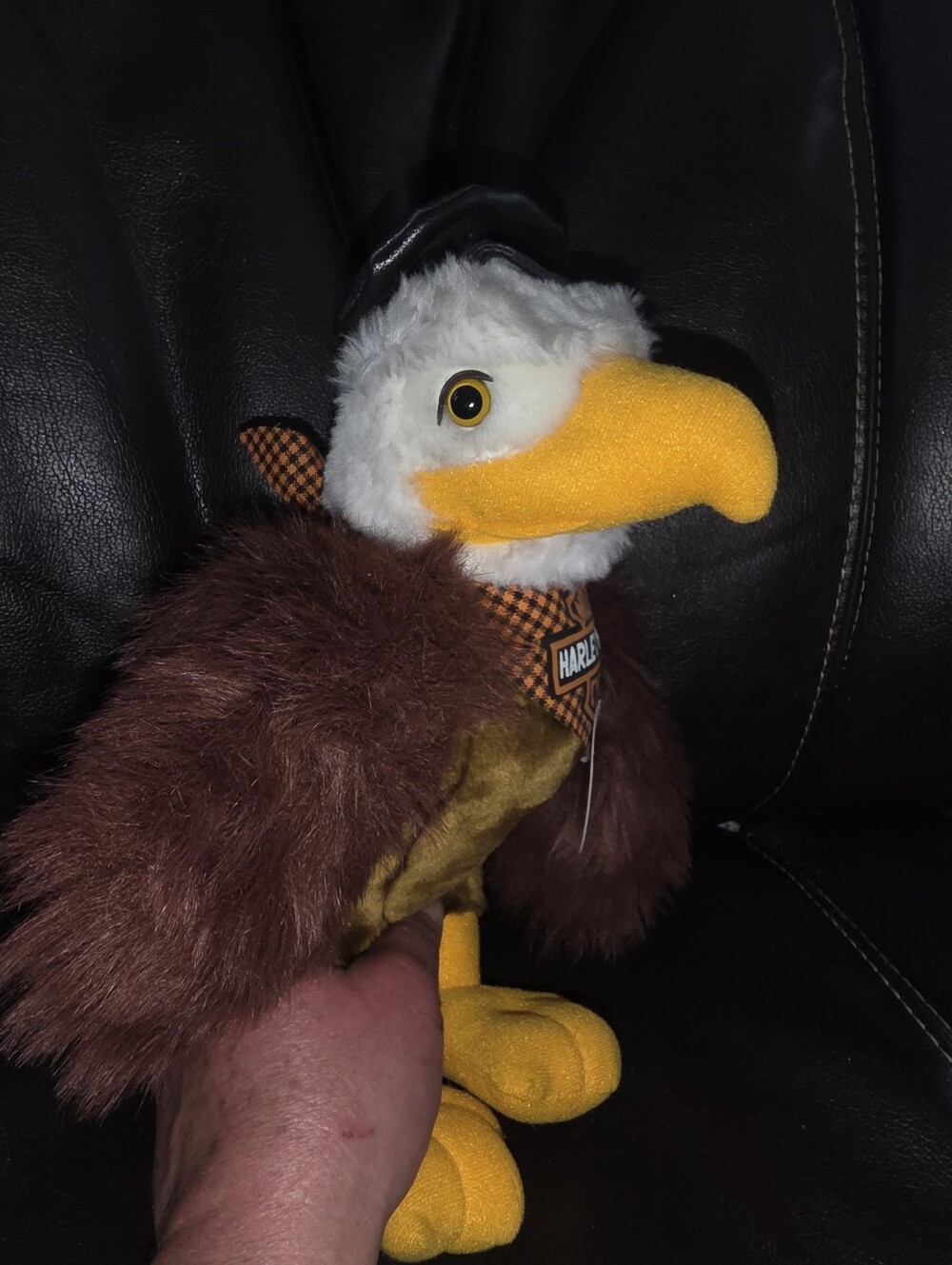 Harley Davidson Eagle Plush 11" Officially Licensed 1998 Stuffed Toy Vintage Tag